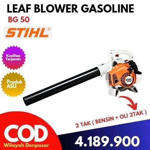 Terlaris Stihl Mesin Leaf Blower Tangan Bg 50 27.2 Cc 13 Newton 60 M/Sec 700 M3/H 70 Db 14000 Rpm Be