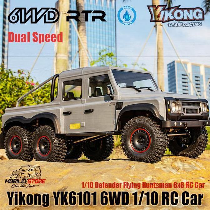 Yikong Yk6101 1/10 Scale Rc Car 6X6 Rtr Defender Flying Huntsman Body Murah