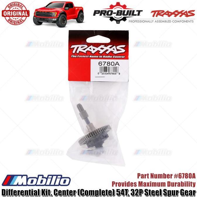 Traxxas Part #6780A Pro-Built Differential Kit Center Complete 54T 32P Steel Spur Gear For Rc Ford R
