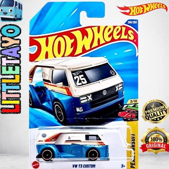Hot Wheels Volkswagen VW T3 Custom Putih Biru Van Wagon
