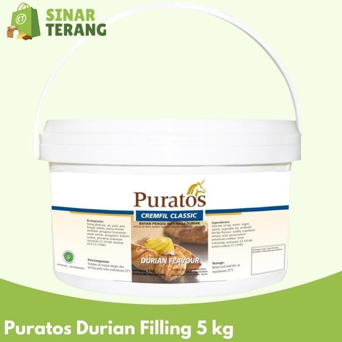 Cod,Bisa- Selai Durian Puratos Cremfill / Fillings / Topping 5 Kg