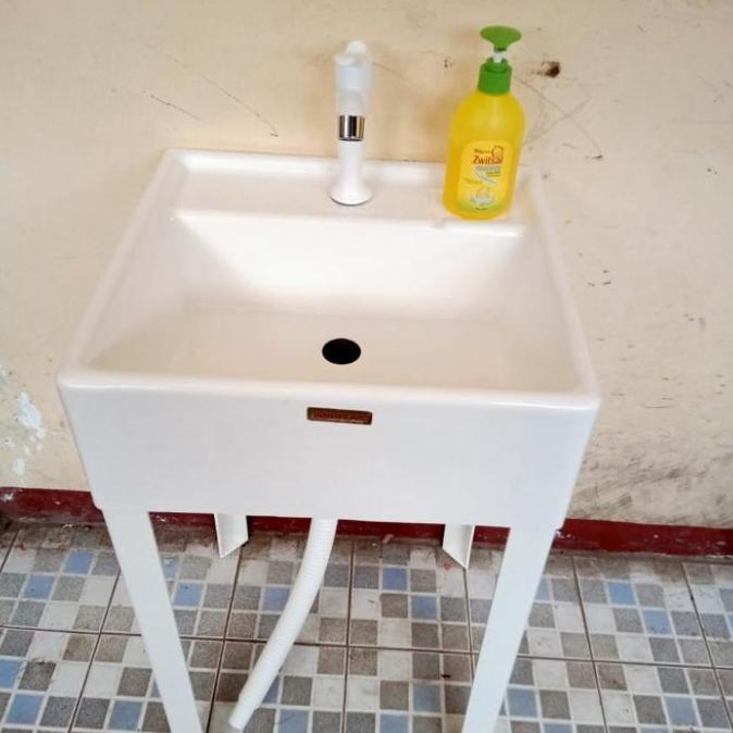 Endahratnasih67 - wastafel portabel/ wastafel meja / wastafel komplit plastik PVC tebal