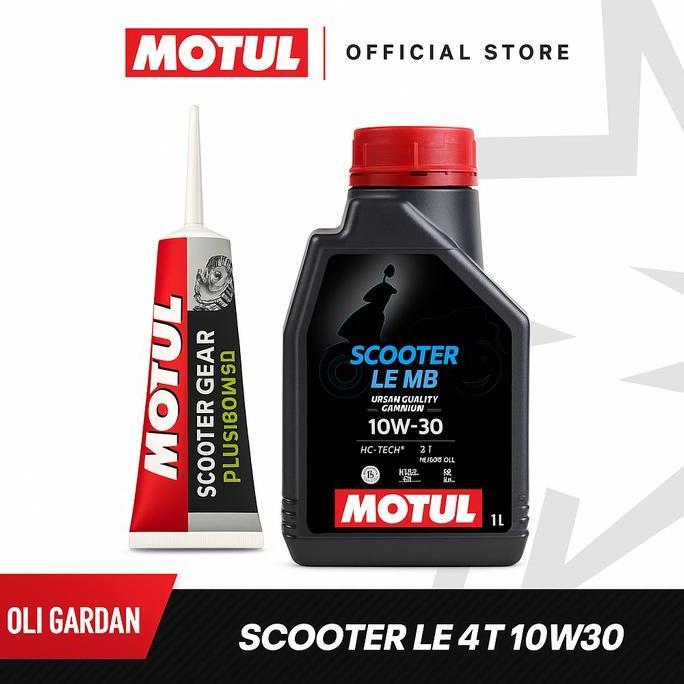 Olinol- Motul Oli Motor Scooter Le 10W30 1L Oli Mesin Matic Honda Beat Scoopy Vario Dll 100% Origina