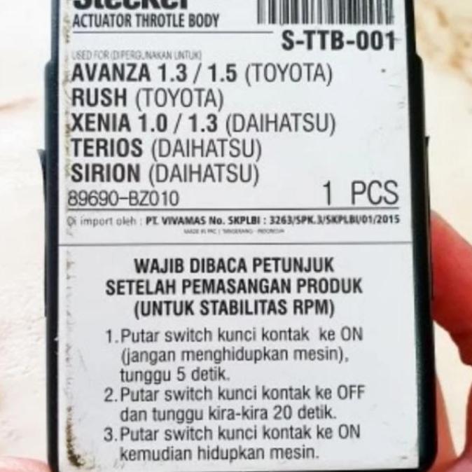 Sensor Isc Rpm Langsam Avanza Xenia 2004-2015 Terios Rush 2007-2017 Original Stecker
