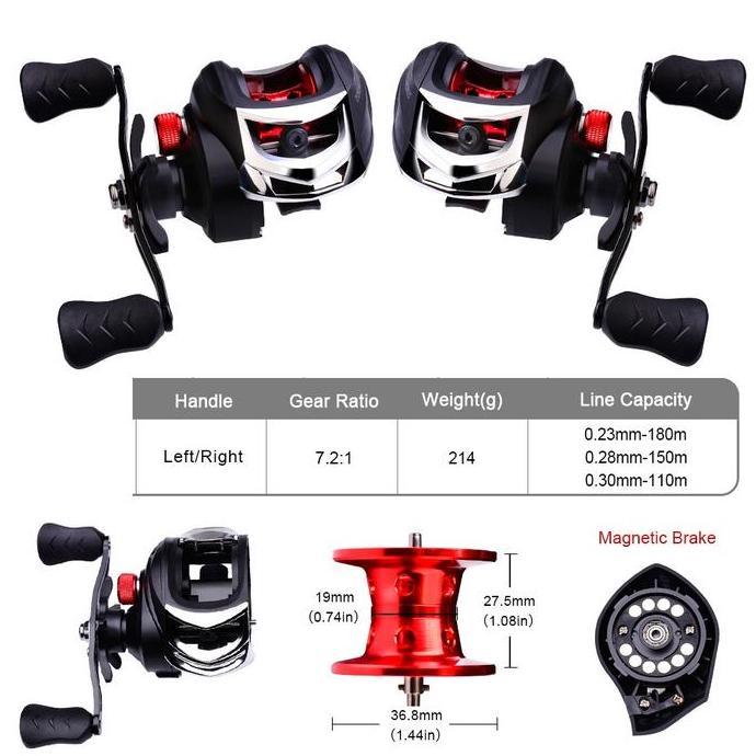 Fhistik- Joran Bc Casting 1 Set Murah / Kesting Ikan Gabus 1 Set/Pancing Casting Full Set / Reel Bc 