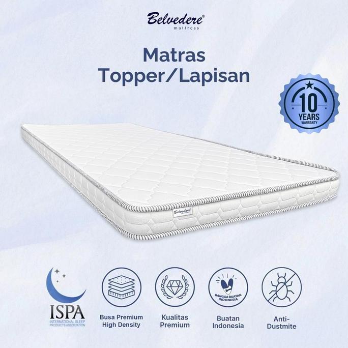 Lansungkirim- Belvedere Matras Topper / Plushtop Foam Mattress / Lapisan Kasur  - Kasur Busa / Tebal