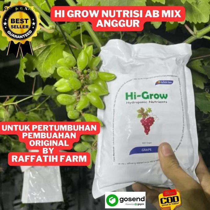 Taman- Pupuk Anggur Hi-Grow Nutrisi Ab Mix Hidroponik Tanaman Anggur, Pupuk Anggur