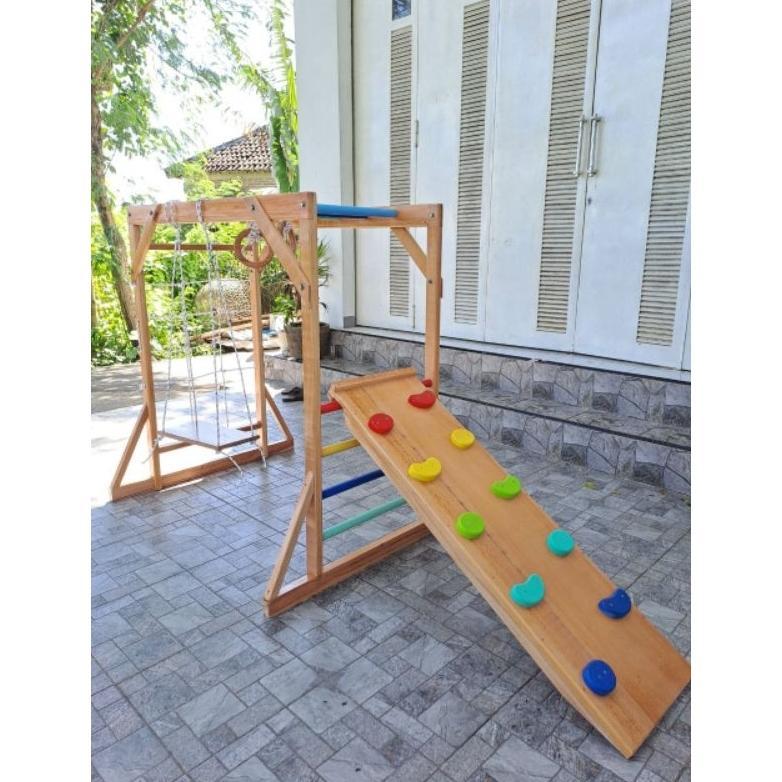 READY READY STOK Tangga Brakiasi type D mainan panjatan prosotan ayunan anak