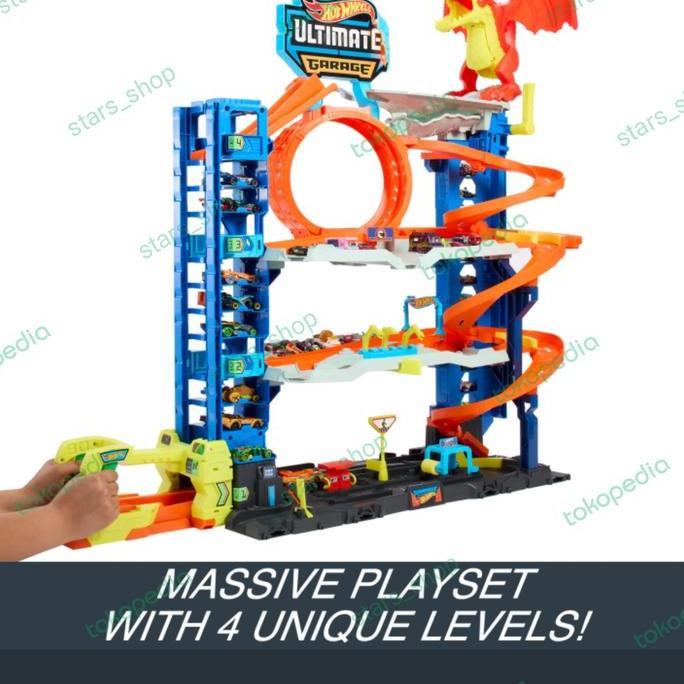 Hot Wheels City Ultimate Garage Super Garage Dragon Track Original