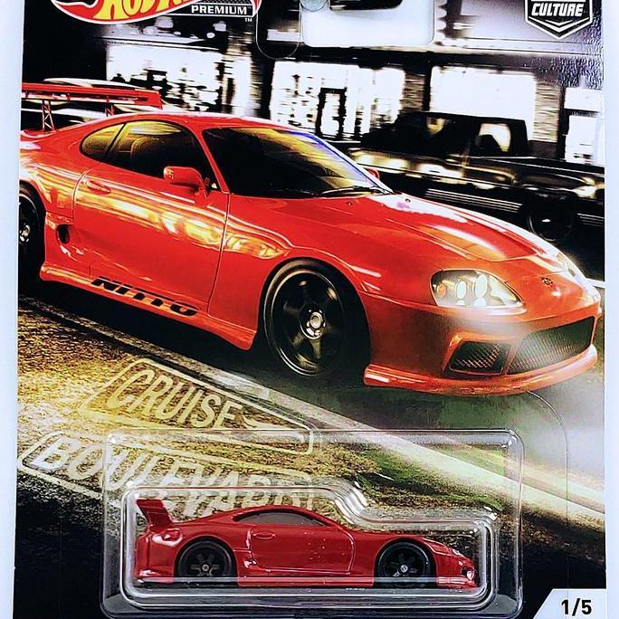 Hot Wheels Premium Toyota Supra Cruise Boulevard Car culture ban karet
