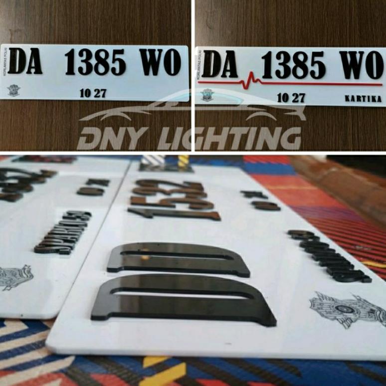 Dudukan Plat Custom Aklirik / Plat Custom Mobil