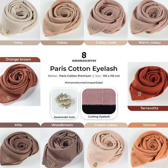 Thebest- Umama Scarves - Paris Cotton Eyelash (Pouch)