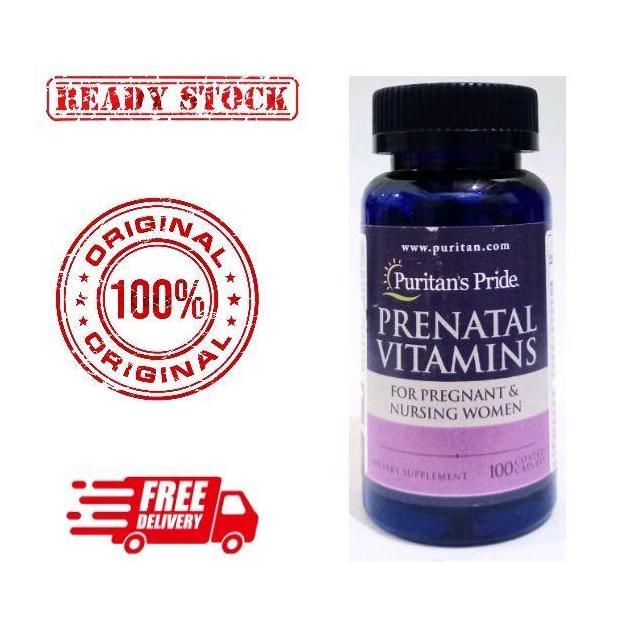 Puritans Pride Prenatal Vitamins 100 Caplets