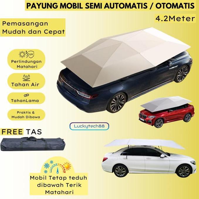 Payung Mobil Portable 4.2M | Payung Mobil Otomatis | Payung Mobil Protektor | Payung Mobil Semi Otom