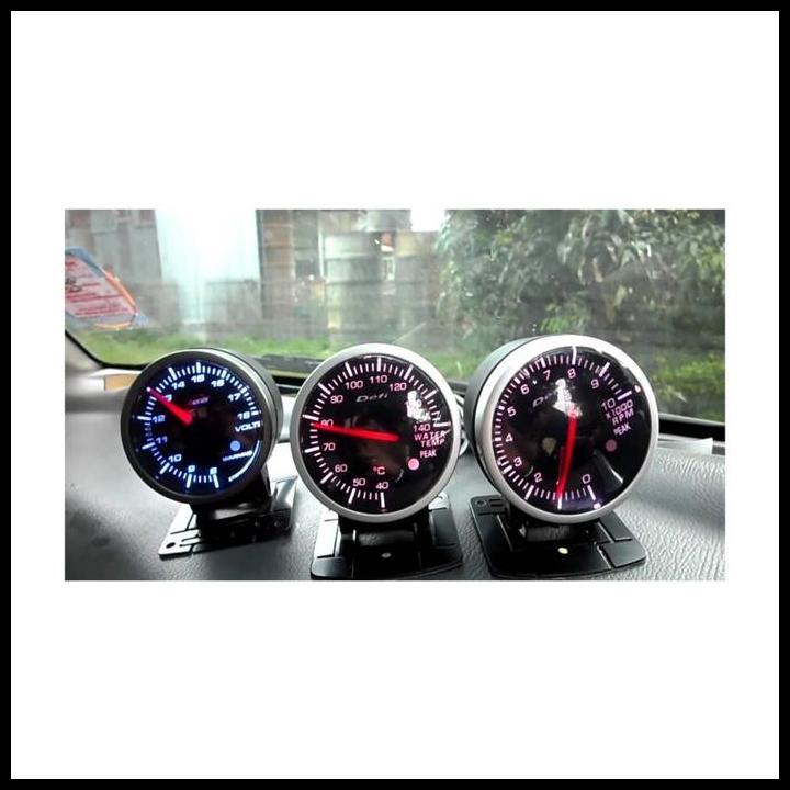 HOT DEAL TACHOMETER INDIKATOR VOLT METER DEFI BF ALAT UKUR VOLT MOBIL GAUGE