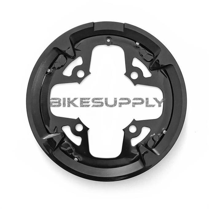 Chain Ring (Chainring) Piringan Crank Sepeda 48T Dengan Penutup Cover Protector Bcd 104 Mm Warna Bla