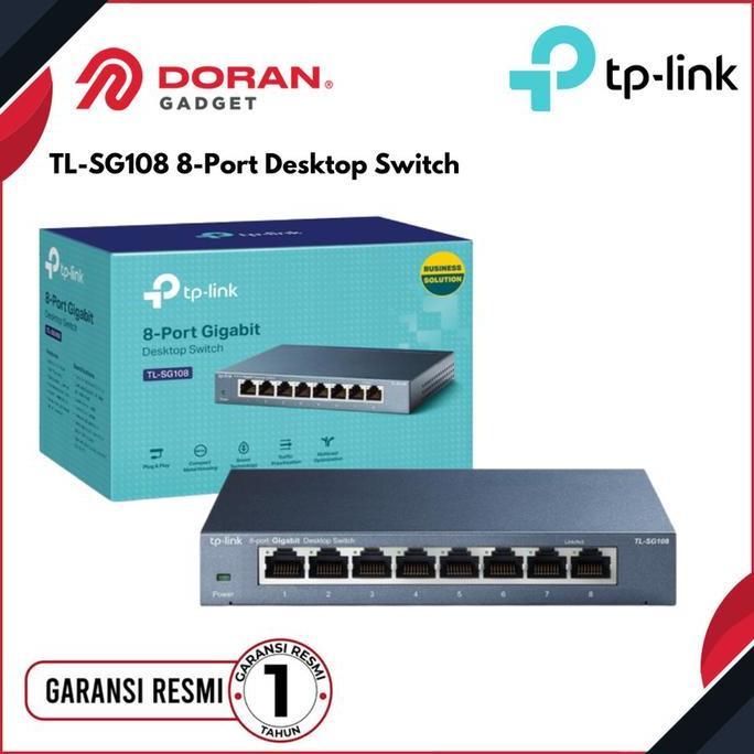 kamanadita6 - tp-link tl-sg108 8 port gigabit hub tl sg 108 - garansi resmi
