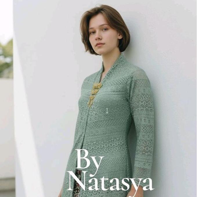Setelan Kebaya Tunik Exlusive by Natasya | Kebaya Tunik Full Puring untuk Kondangan Seragam Atasan W