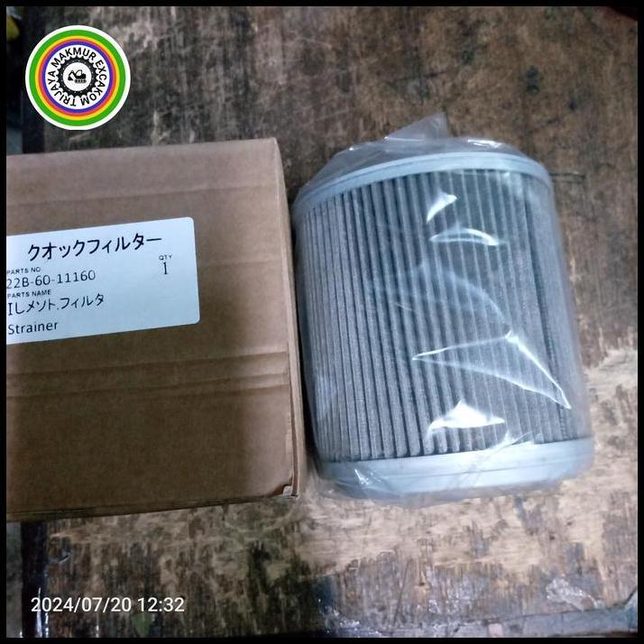 TERMURAH 22B-60-11160 FILTER STRINER D155AX, D275A, D65EX, D65PX, D65WX, FRONT, GD555, GD655, GD675,