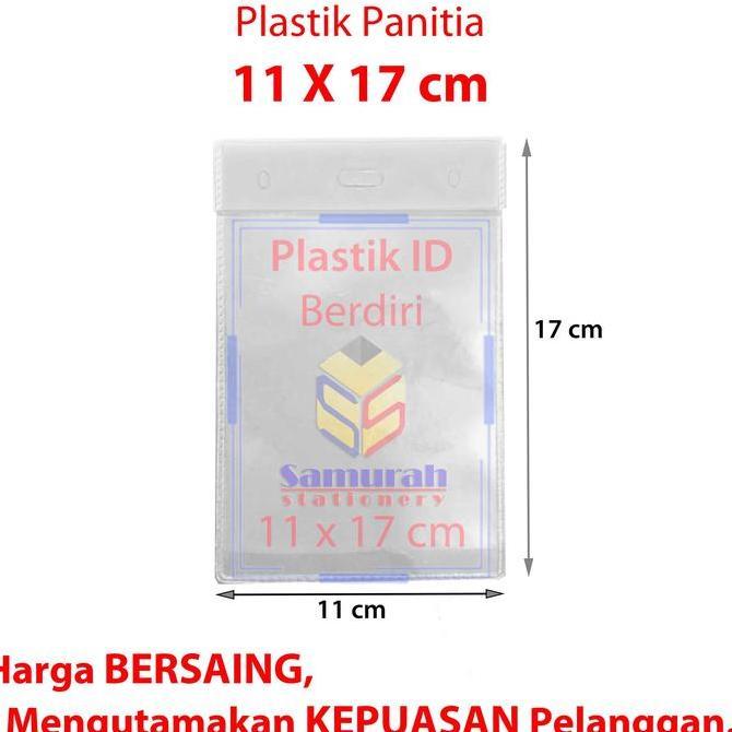 Organix- Plastik Id Panitia Berdiri / Name Tag Holder Ukuran 9X14 / 10X14 / 10,5X16,5 / 11X17 / 12,5