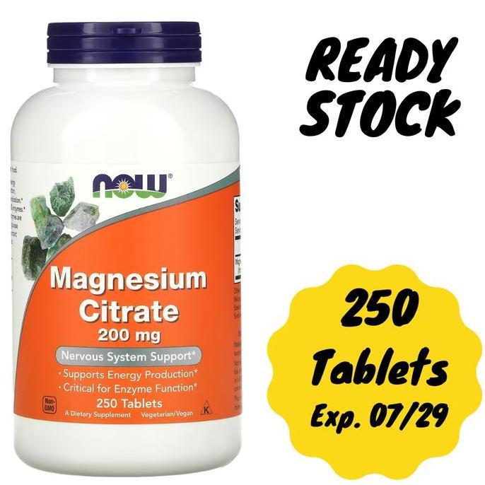 Now Magnesium Citrate 120 240 Veg Capsules
