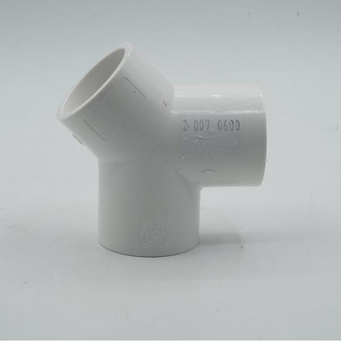 Langsungaja- White Fitting 3 Way Arah Cabang Y Inner Diameter 32Mm For Pipa Pvc 1 Inch Pipe Fitting 