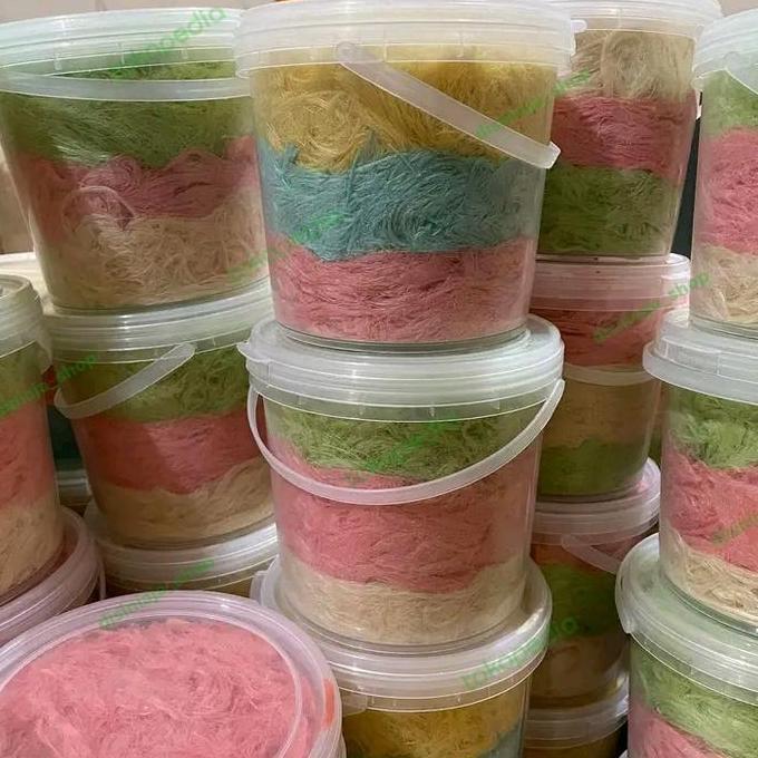 Nikmat- Camilan Arumanis Rambut Nenek Toples 1Kg Asli Enak Dan Unik