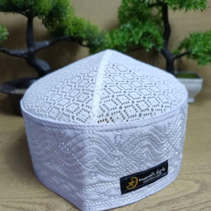ORIGINAL PECI SONGKOK KOPIAH MADINAH JARING | PECI JARING PUTIH