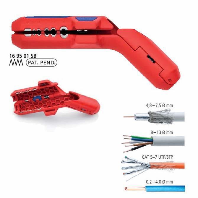 Sale Knipex 16 95 01 Sb Knipex Ergostrip Universal Stripping Tool