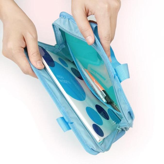 Organix- Map Plastik Resleting Zipper File A5 Daiichi Pop