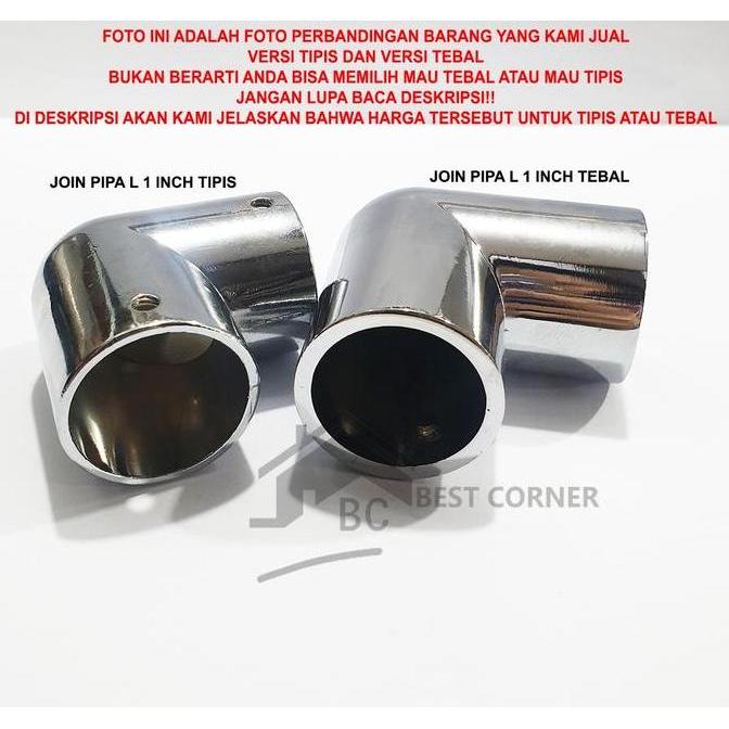 Langsungaja- Join Pipa / Sambungan Pipa L 1 Inch