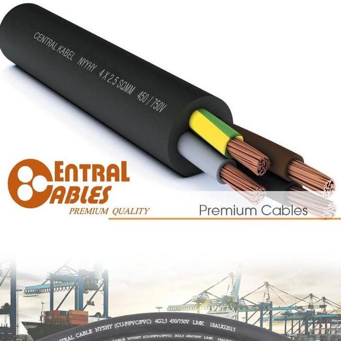 Promo SNI Fleksibel Central Kabel Listrik NYYHY 4x2.5 NYYHY 4x2,5 4 x 2,5 M Diskon