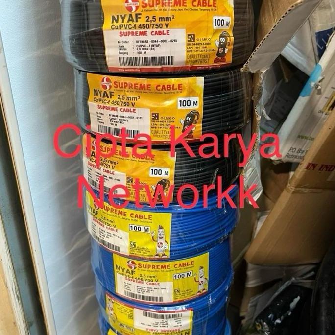 Promo Kabel Supreme Nyaf 2,5mm 100m / NYAF 2.5 Supreme Serabut / NYAF 2.5mm Diskon