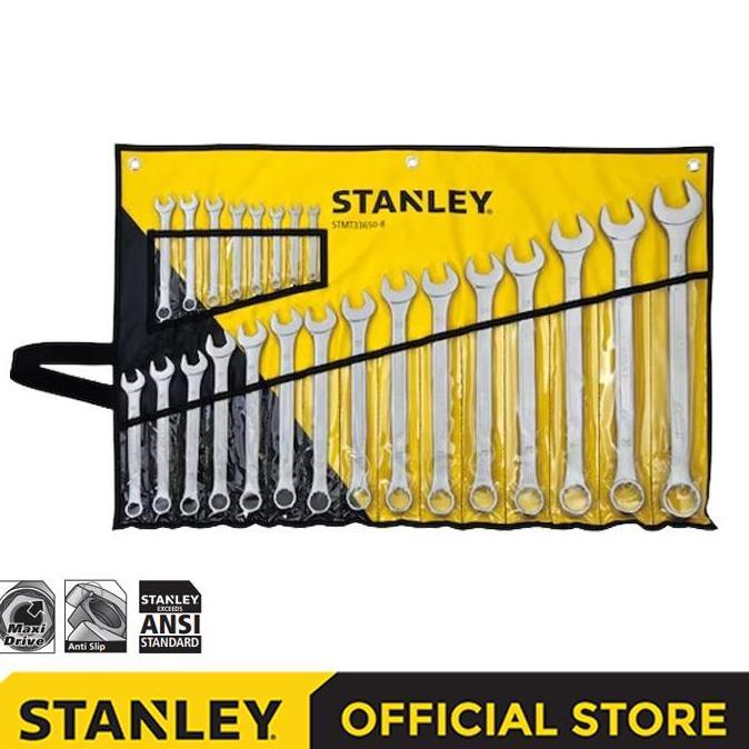 Grosir Stanley Combination Wrench Set / Kunci Ring Pas Set 6-32Mm 23Pcs Stmt33650-8
