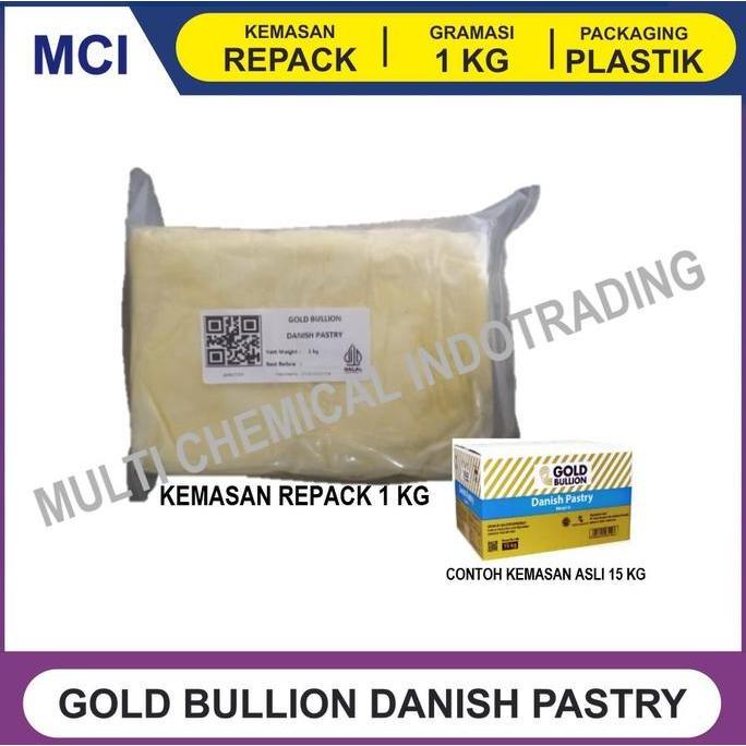 Alami- Korsvet Gold Bullion Danish Pastry Untuk Croissant Repack 1 Kg