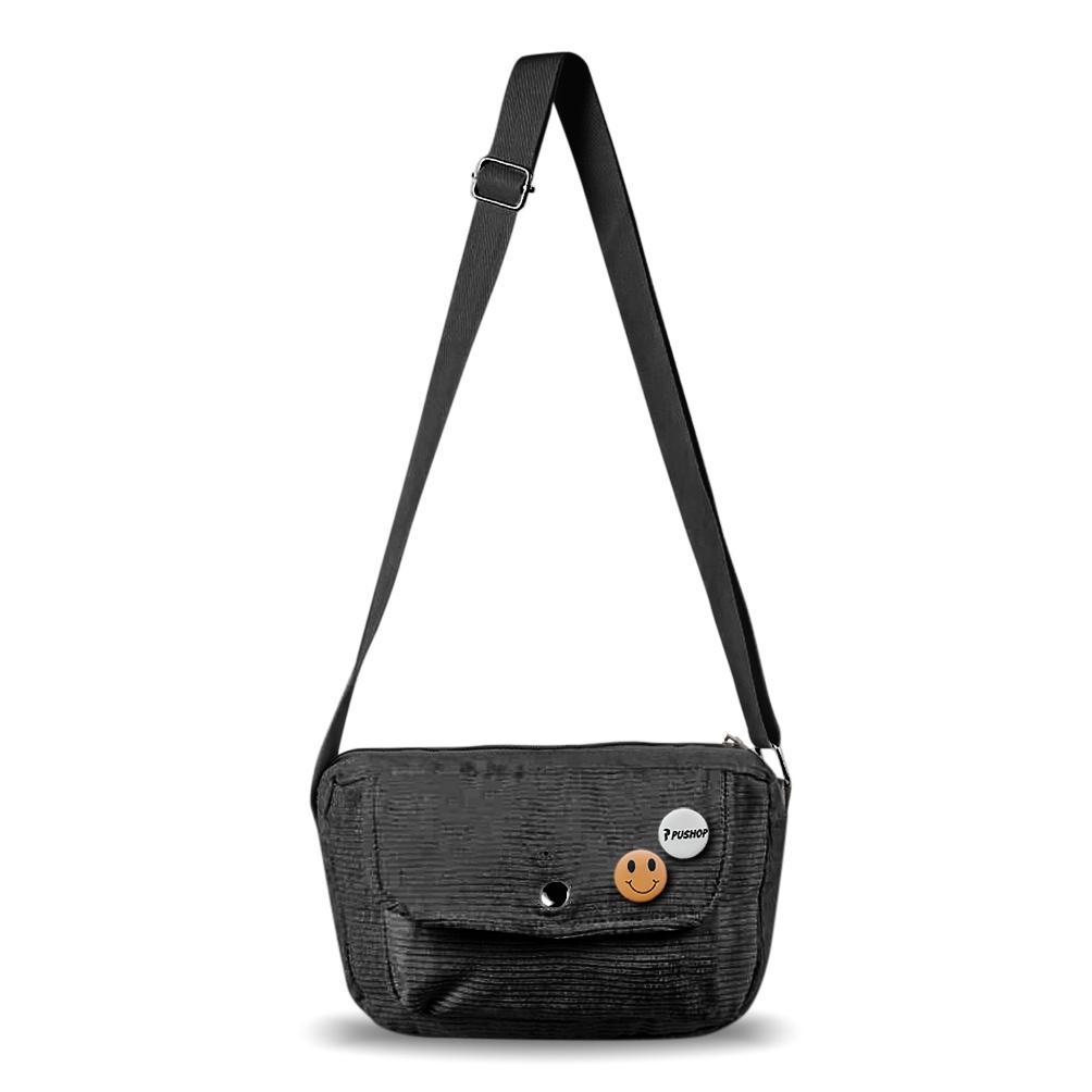 HOT` TAS SELEMPANG CORDUROY MOANA TAS SLINGBAG WANITA PUSHOP