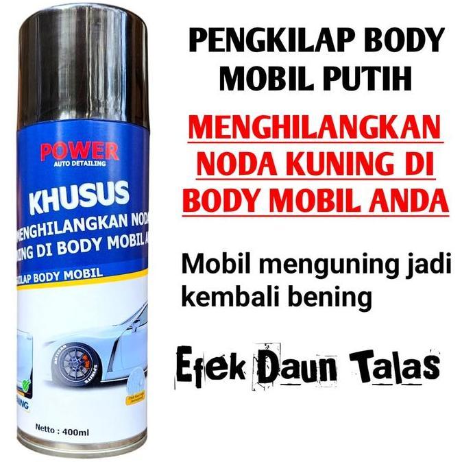 Carecar- Pemutih Body Mobil Menguning Pembersih & Pengkilap Mobil Putih
