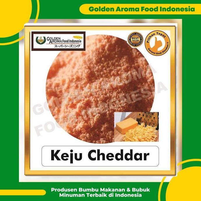 Alami- Bumbu Tabur Keju Cheddar Jual Bubuk Tabur Keju Cheddar