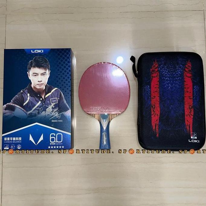 Bet Tenis Meja Bet Pingpong Bat Pingpong Loki 6Star Carbon Original