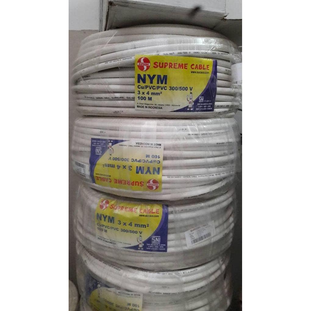Promo KABEL SUPREME 3 X 4 3X4 NYM 50 METER Diskon