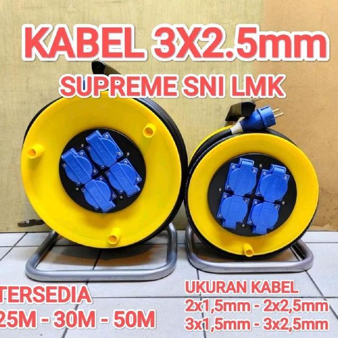 Promo Kabel Rol 25 meter 3x2,5mm SNI LMK Diskon