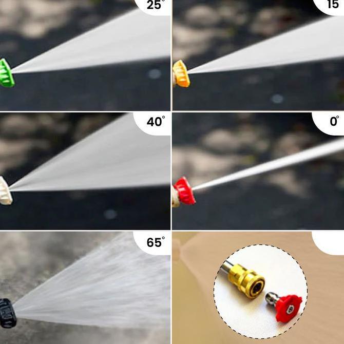 Irontic- Nozzle Spray Tip Quick Release Pressure Jet Cleaner Kepala Spray 1/4 "