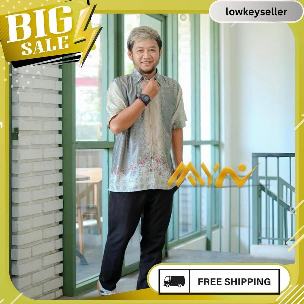 Modal Baju Kemeja  Kerah Pendek Armani Silk Seragaman | Pakaian Pria Terlaris Couplean Baju Siap Kir