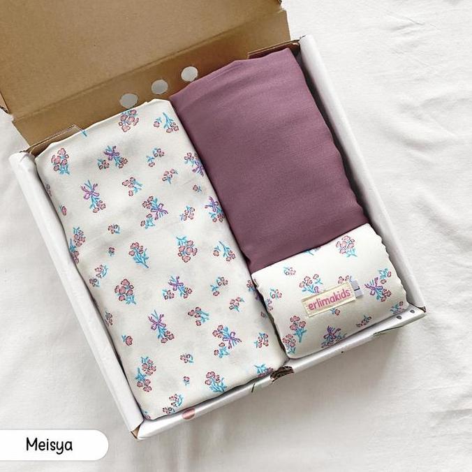 Colkid- Erlimakids Hampers Ulang Tahun Gift Mukenah Anak Muslim Cewek Umur 4 - 13 Tahun Cocok Untuk 