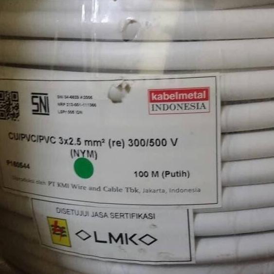 Promo KABEL LISTRIK NYM 3X2.5 KABELINDO KABELMETAL / NYM 3X2.5 MM Kabelindo Diskon