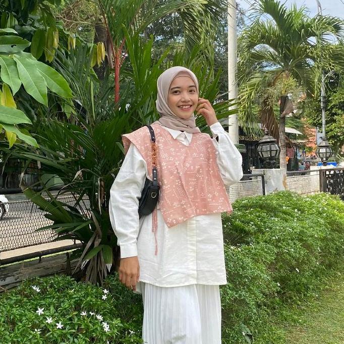 Topyoux- Vest Batik Katun Premium - Vest (Rompi) Wanita