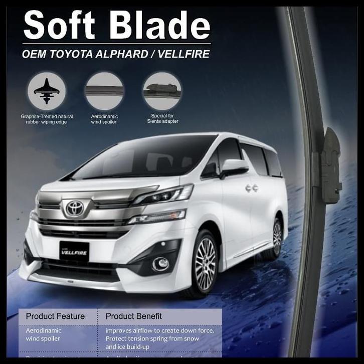DISKON WIPER BLADE PREMIUM ALPHARD DAN VELLFIRE