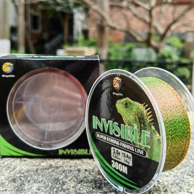 Tali Pancing Nilon 300M Senar Bunglon Speckle Anti Keriting Mudah Tenggelam