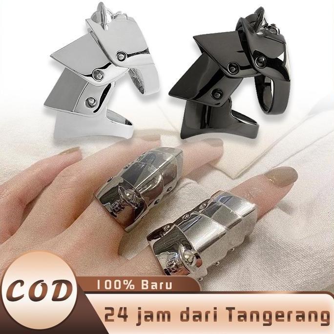 SENEZA Cincin Oosaki Nana Cincin Knuckle Armor Ring Cincin Keren Punk Rock