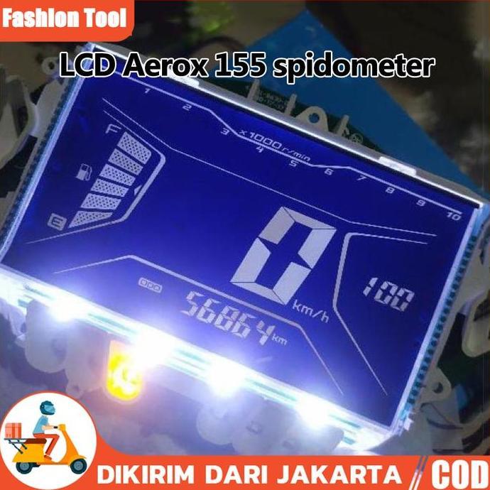 CARMANELO lcd aerox 155 spidometer yamaha LCD SPEEDOMETER AEROX 155 / LEXI 125 ORIGINAL SPEEDOMETER 
